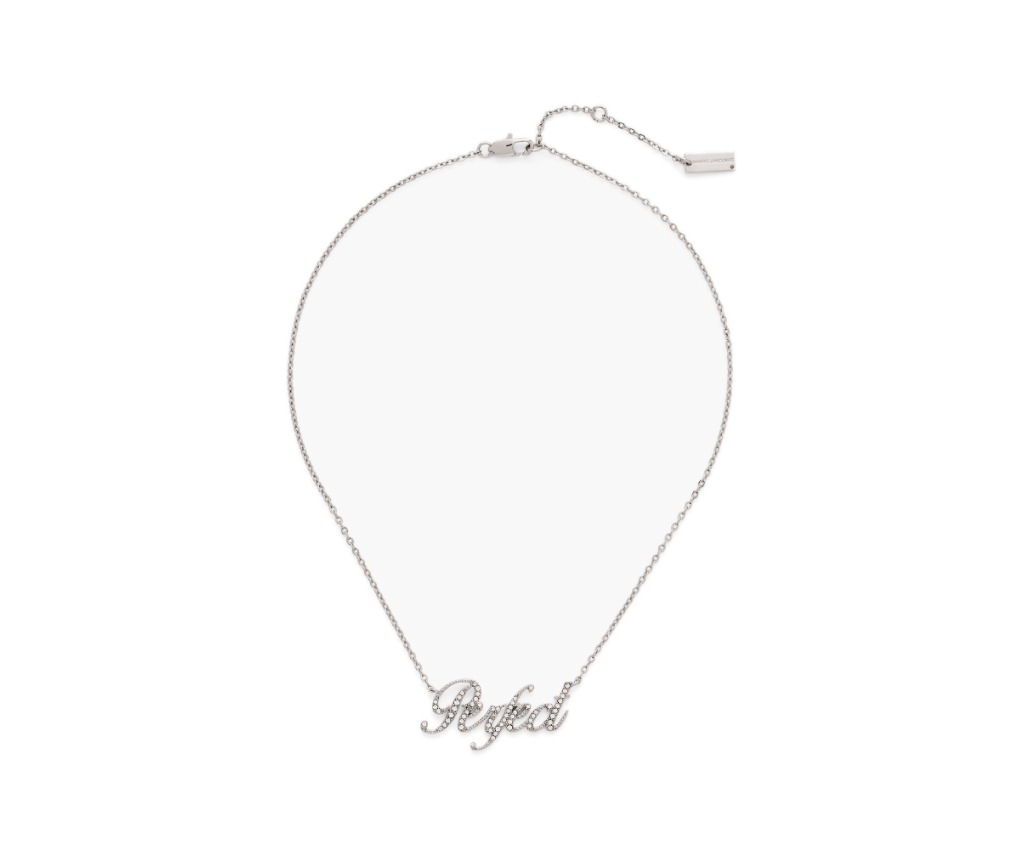 "Perfect"造型項鏈 (Silver/Crystal)